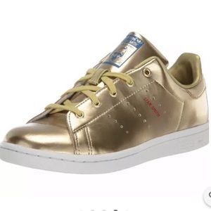 Sz 6.5 Men Sz 8 Women Gold Adidas Stan Smith